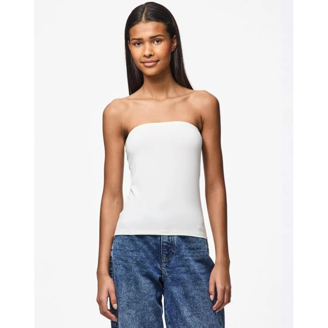 Top bandeau Madison blanc écru Nia