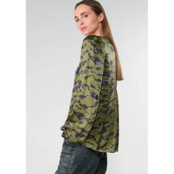 Top CHIMA vert en viscose Nola