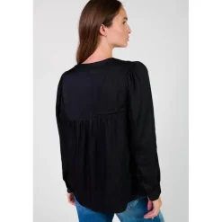 Top CHIMEL noir Gaia en viscose
