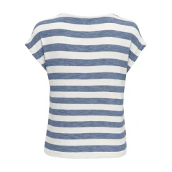 Top col en v manches courtes bleu clair Pax