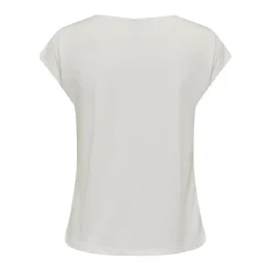 Top col en v manches courtes blanc Dee