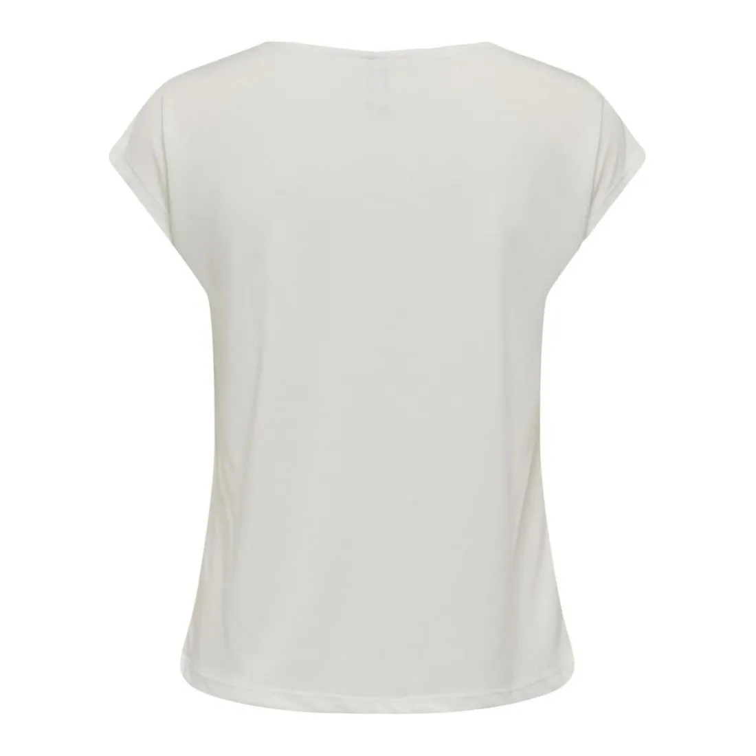 Top col en v manches courtes blanc Dee