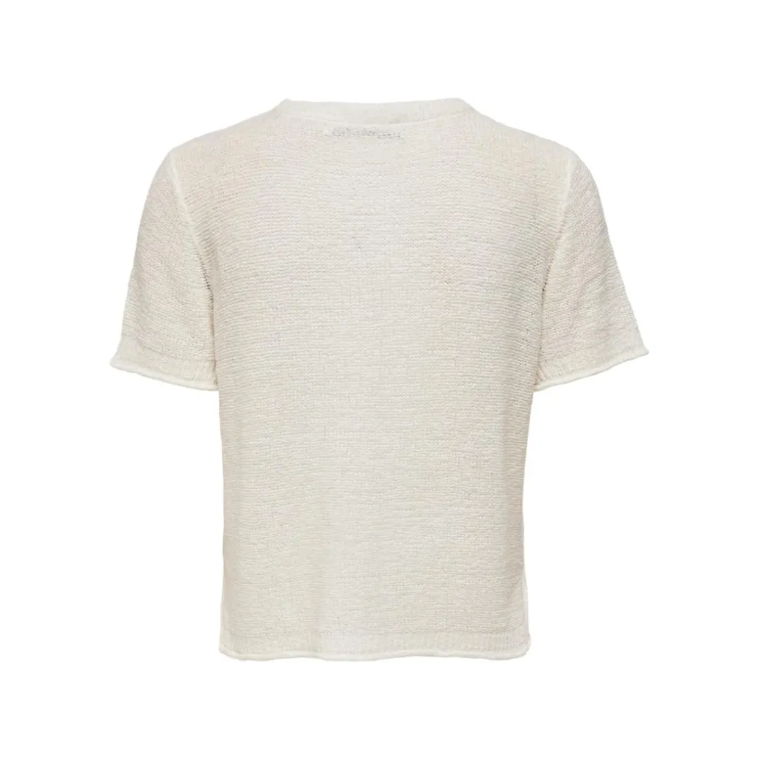 Top col rond manches 2/4 blanc Queen
