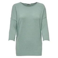 Top Col rond Manches 3/4 vert Sia