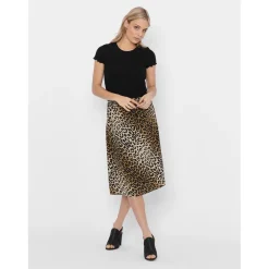 Top Col rond Manches courtes Court noir