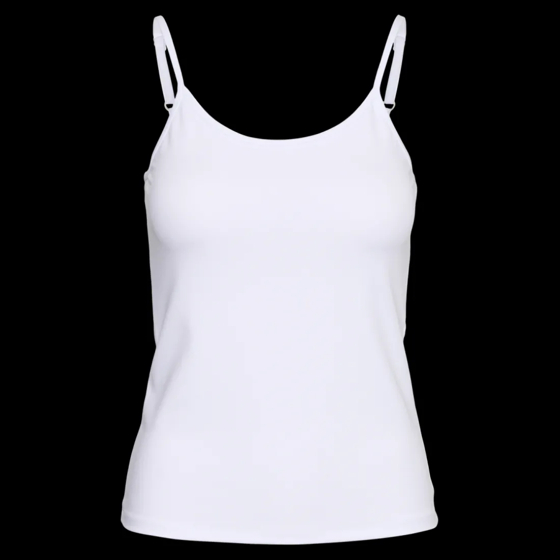 Top col rond manches courtes blanc Opal