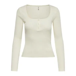 Top Ecru blanc en coton