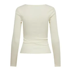 Top Ecru blanc en coton