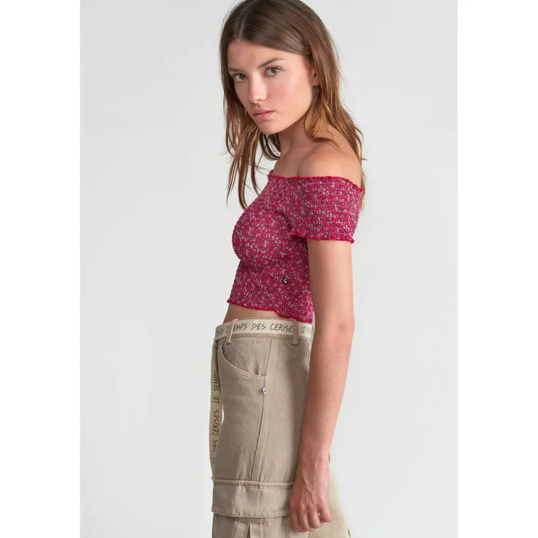Top fille KALEAGI fuchsia