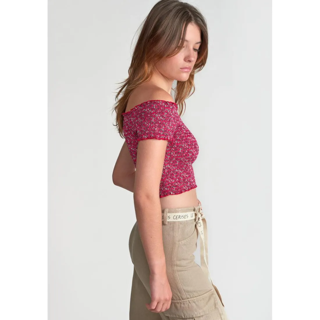 Top fille KALEAGI fuchsia