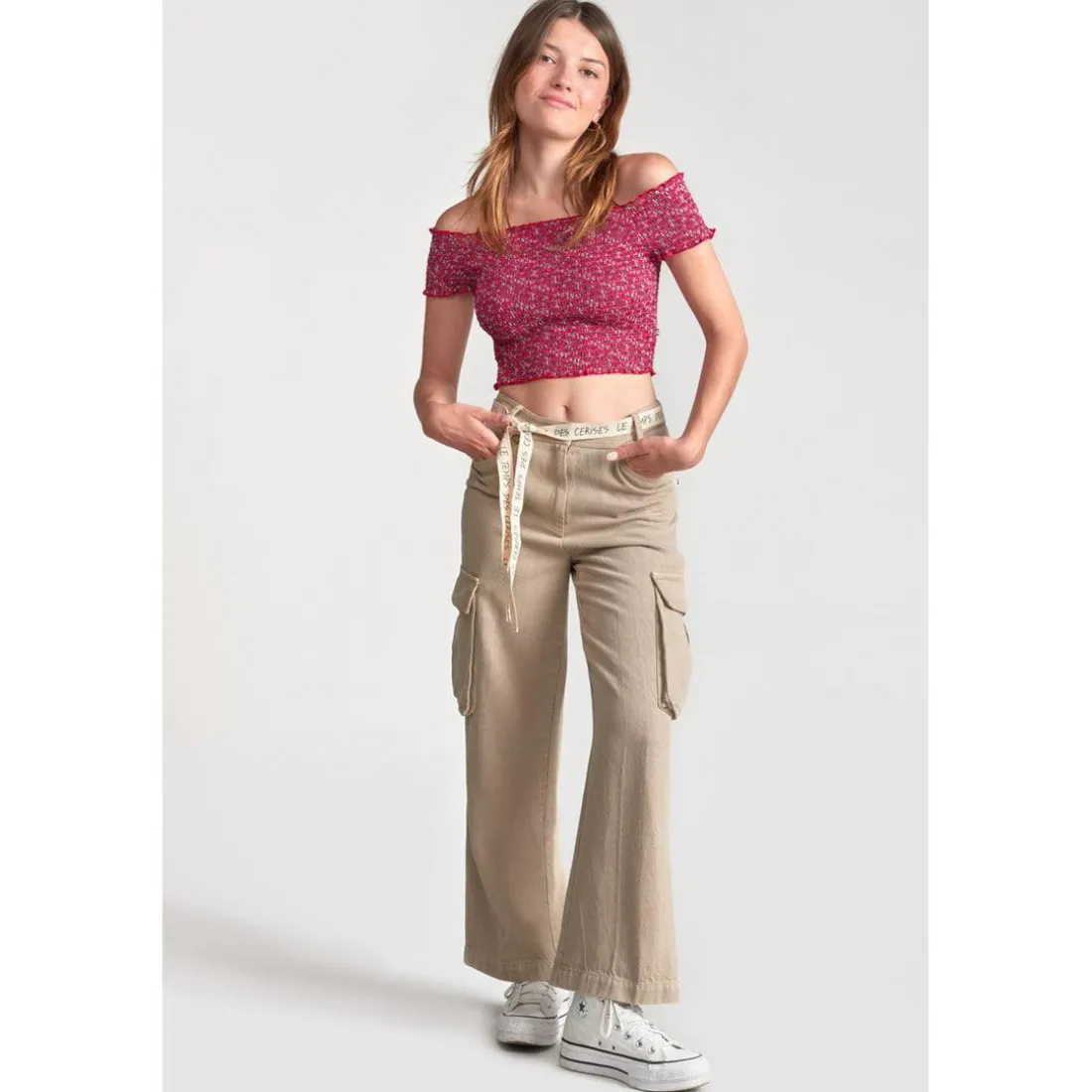 Top fille KALEAGI fuchsia
