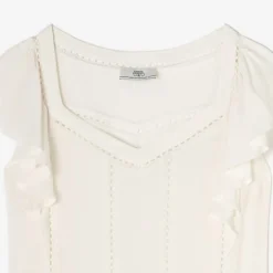Top FLOMA blanc Alia en viscose