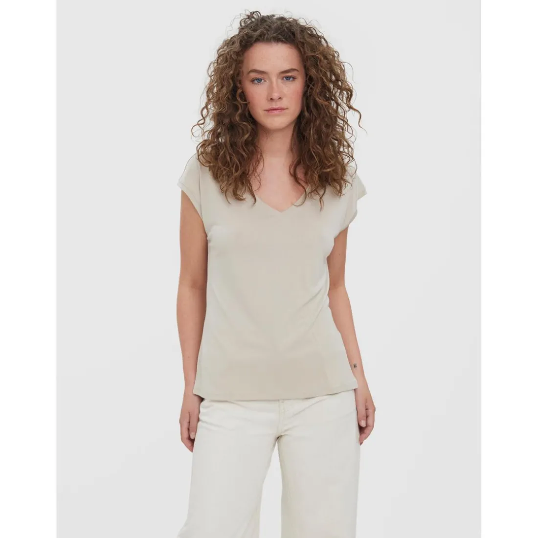 Top Gris en coton modal