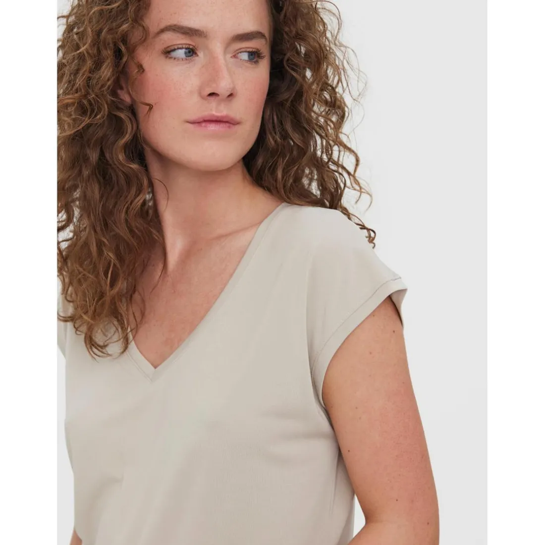 Top Gris en coton modal