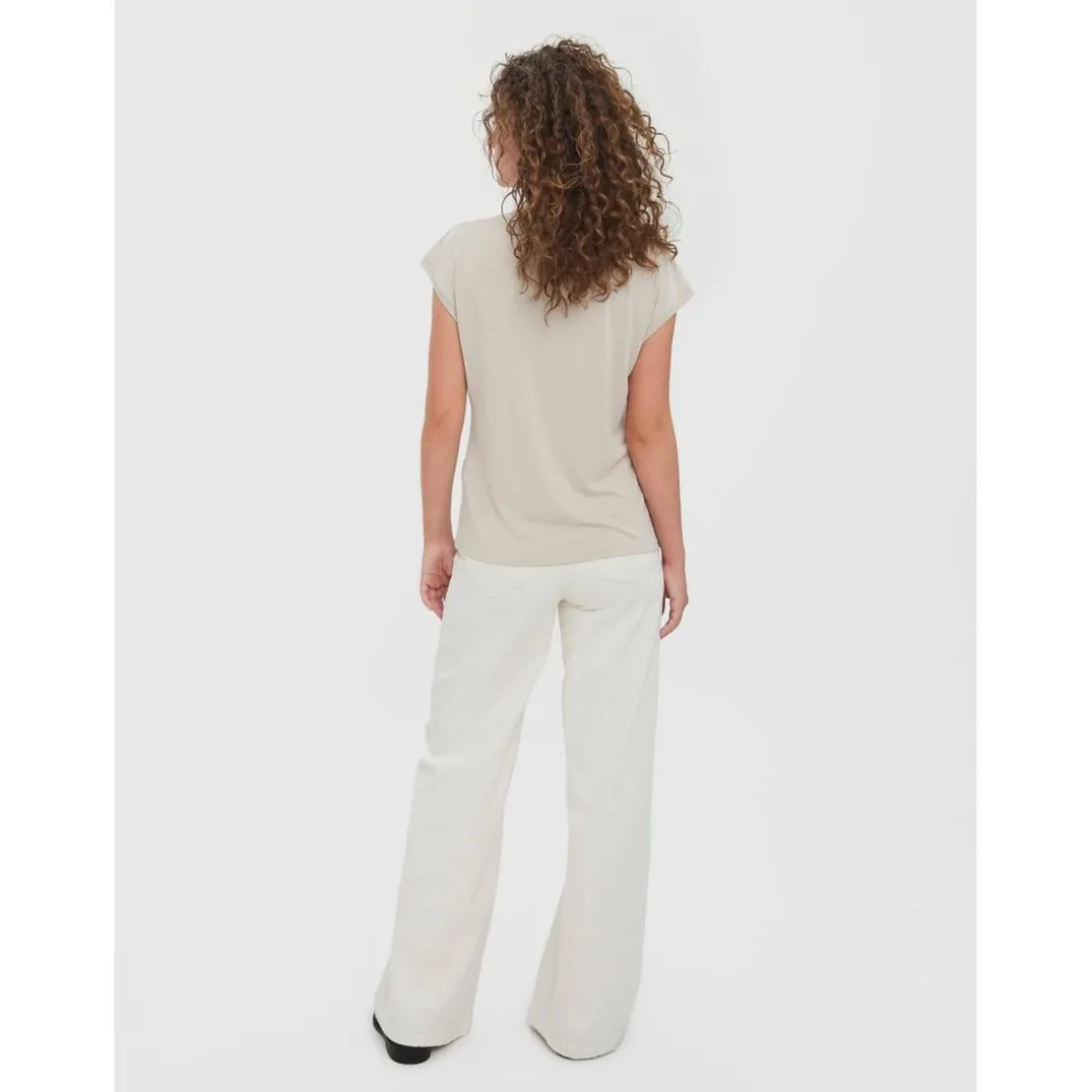 Top Gris en coton modal