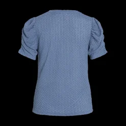 Top manches courtes bleu foncé