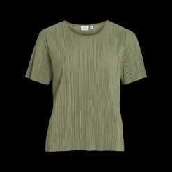 Top manches courtes vert foncé