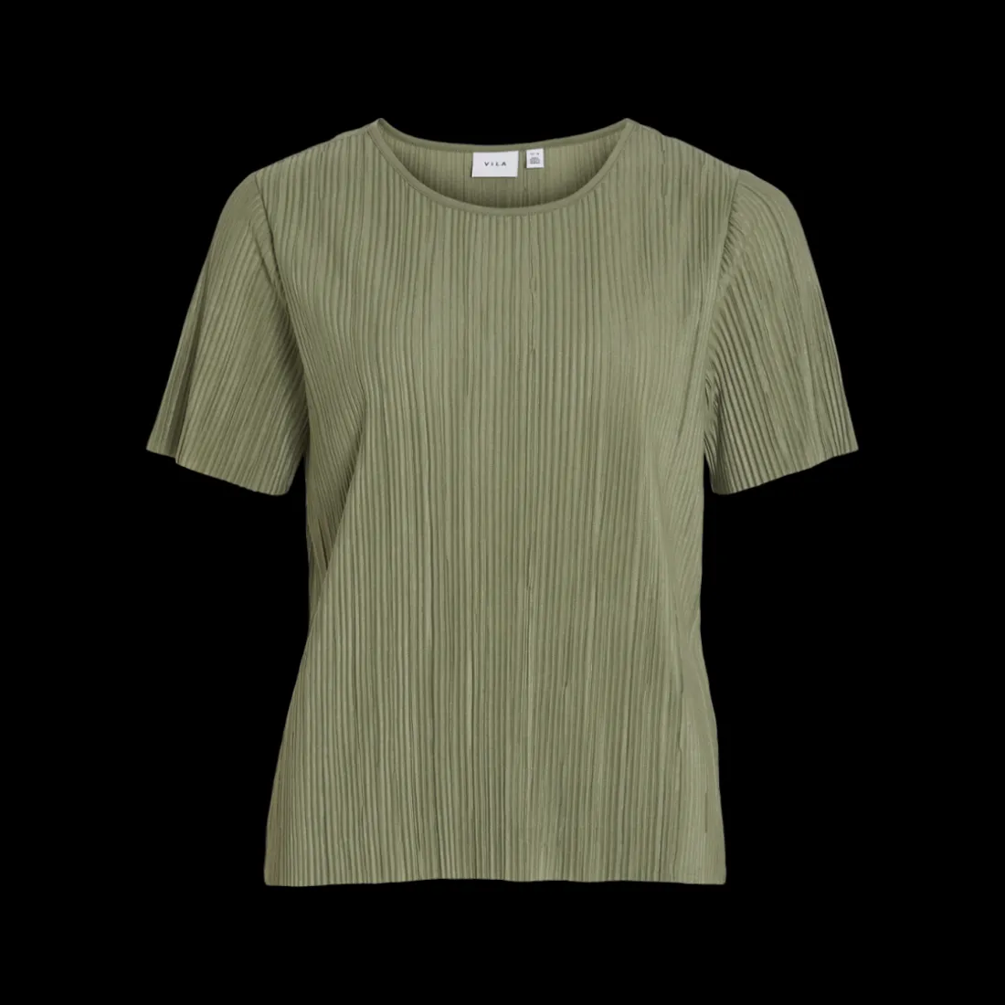 Top manches courtes vert foncé