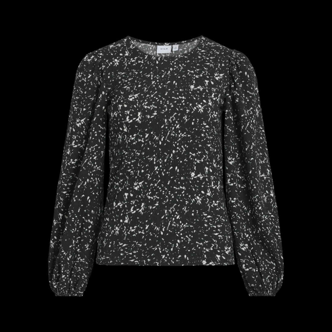 Top manches longues noir Anna