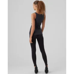 Top Regular Fit Col en U Sans manches Extra long gris Opal