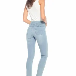Tregging bleu clair en coton