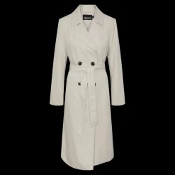 Trench col italien gris