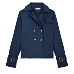 Trench VIERRA marine en coton