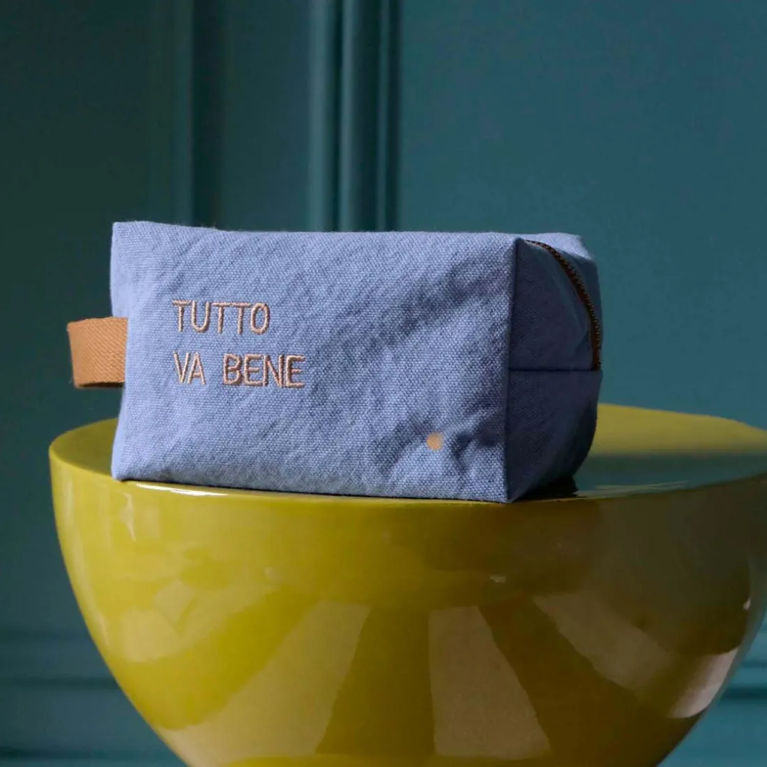 Trousse cube Tutto Bluetiful 10 x 16 x 10 bleu