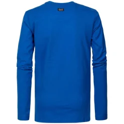 T-shirt à Manches à Longues Garçon Bleu - Petrol en coton