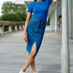 T-shirt bleu ELVA