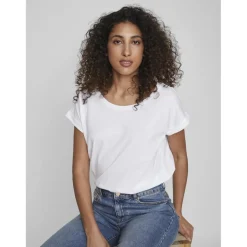 T-shirt col rond manches courtes blanc Lyra