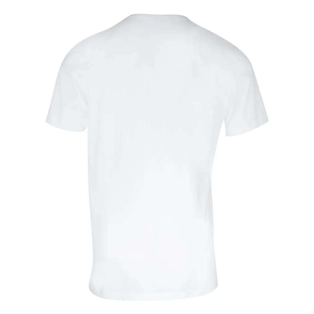 T-shirt col V Coton d'Egypte blanc