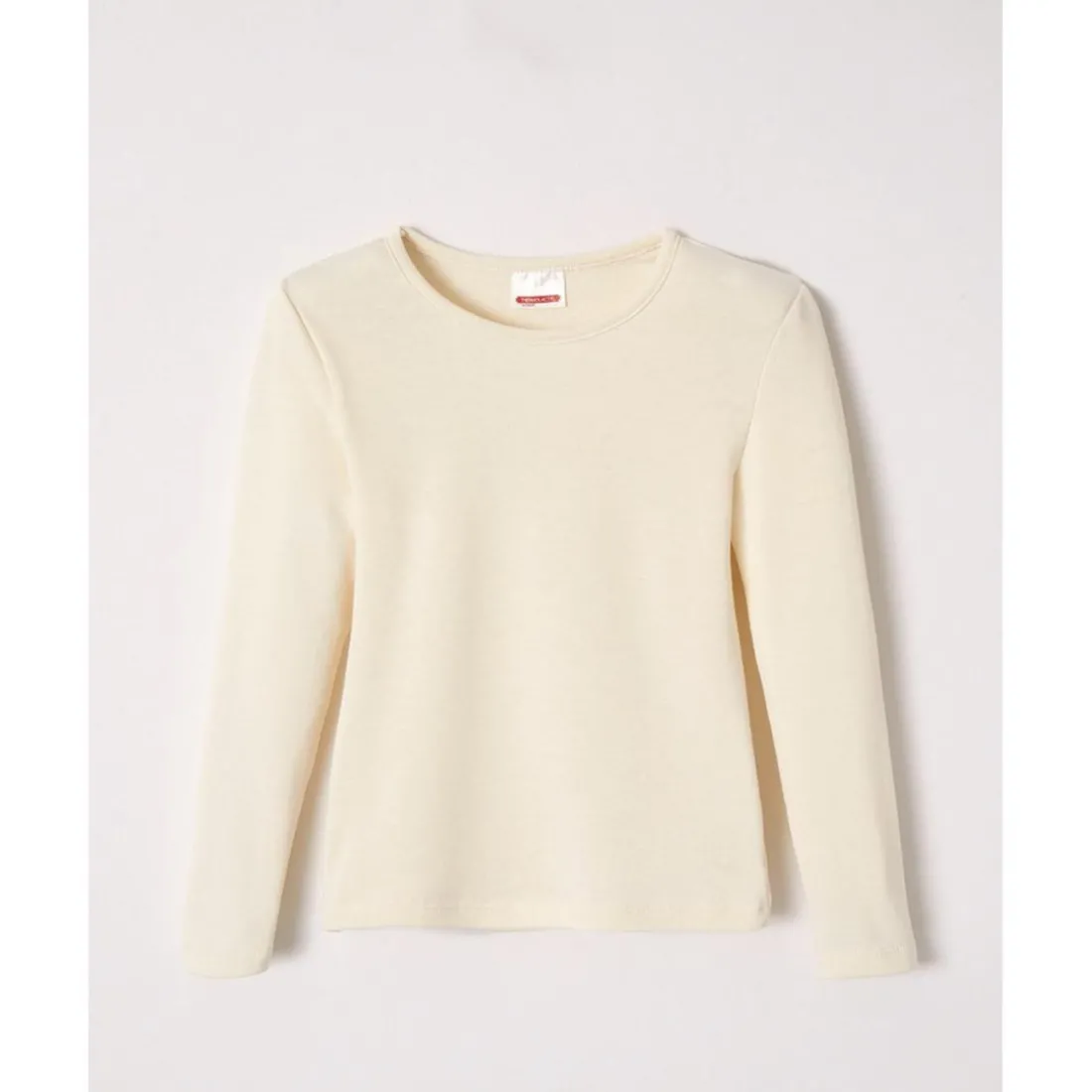T-shirt Enfant manches longues col rond Rose terracotta Thermolactyl