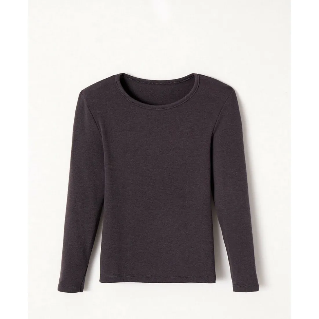 T-shirt Enfant manches longues col rond ANTHRACITE Thermolactyl