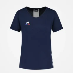 T-shirt Femme manches courtes TENNIS N°1 W dress blues bleu en coton