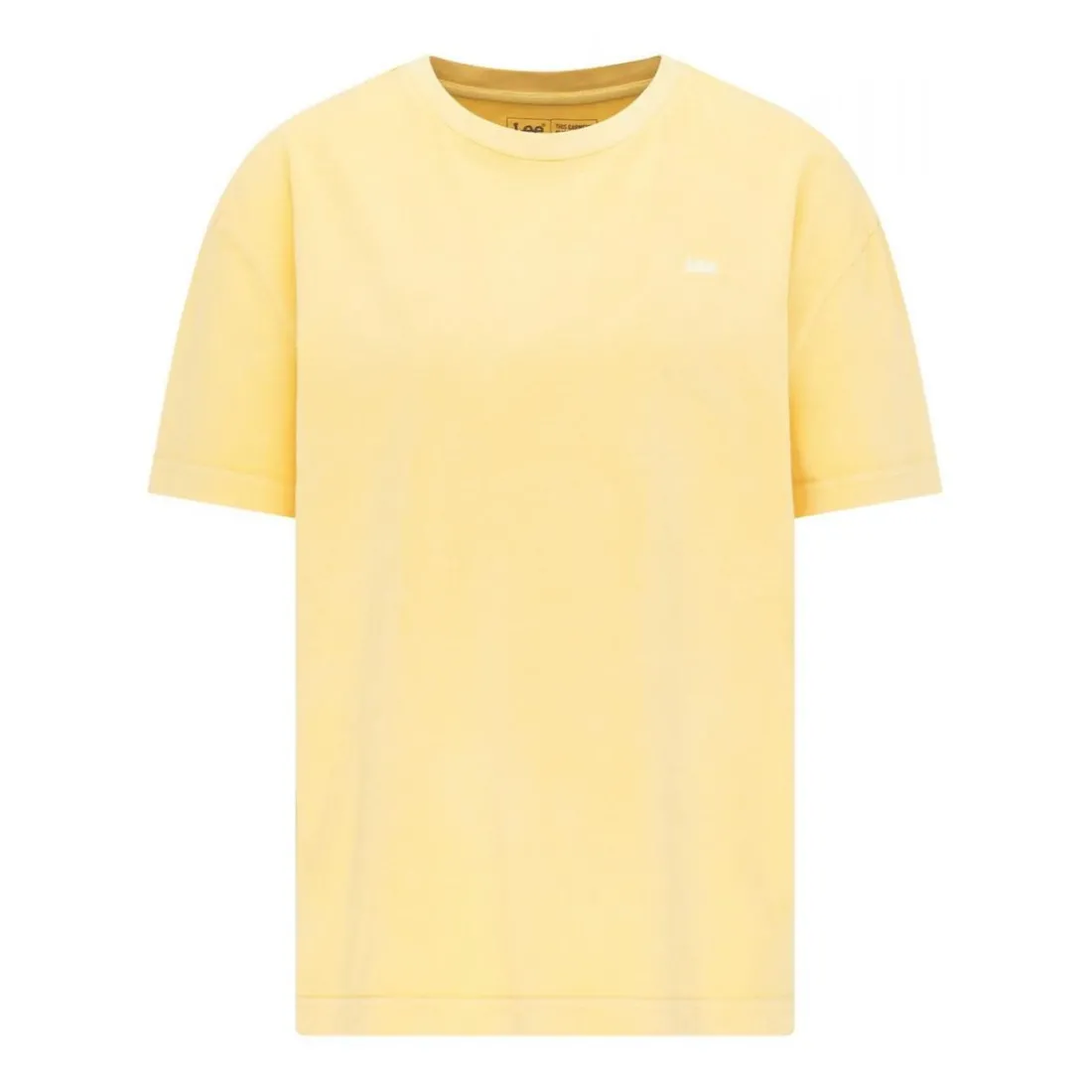 T-Shirt Femme uni - Jaune en coton