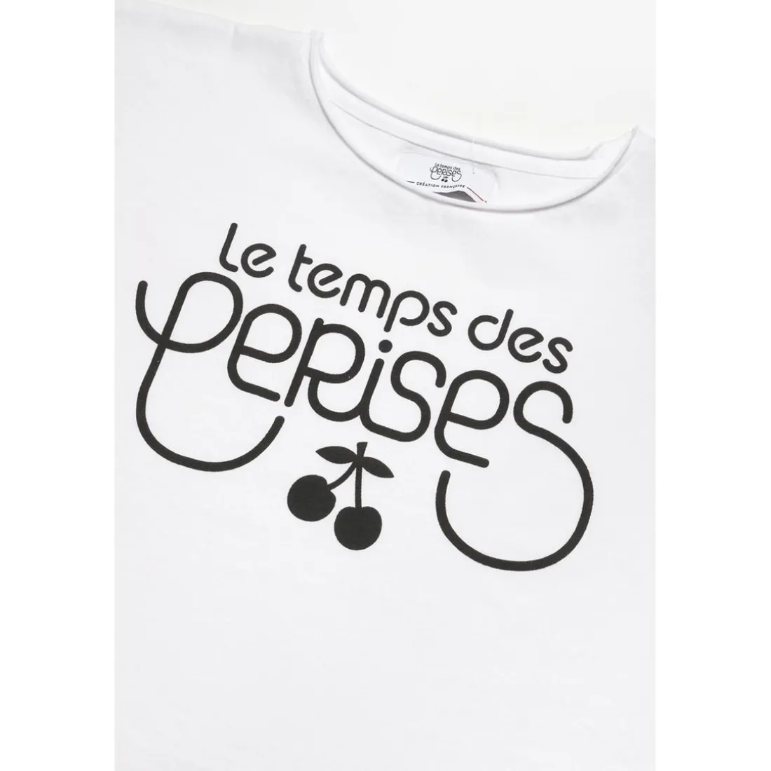 T-shirt fille Musgi blanc en coton