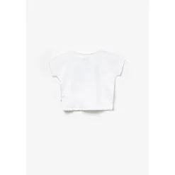 T-shirt fille Musgi blanc en coton