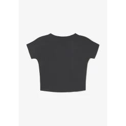 T-shirt fille Musgi noir imprimé en coton