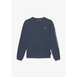 T-shirt garçon Alabamabo bleu marine en coton