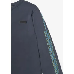 T-shirt garçon Alabamabo bleu marine en coton