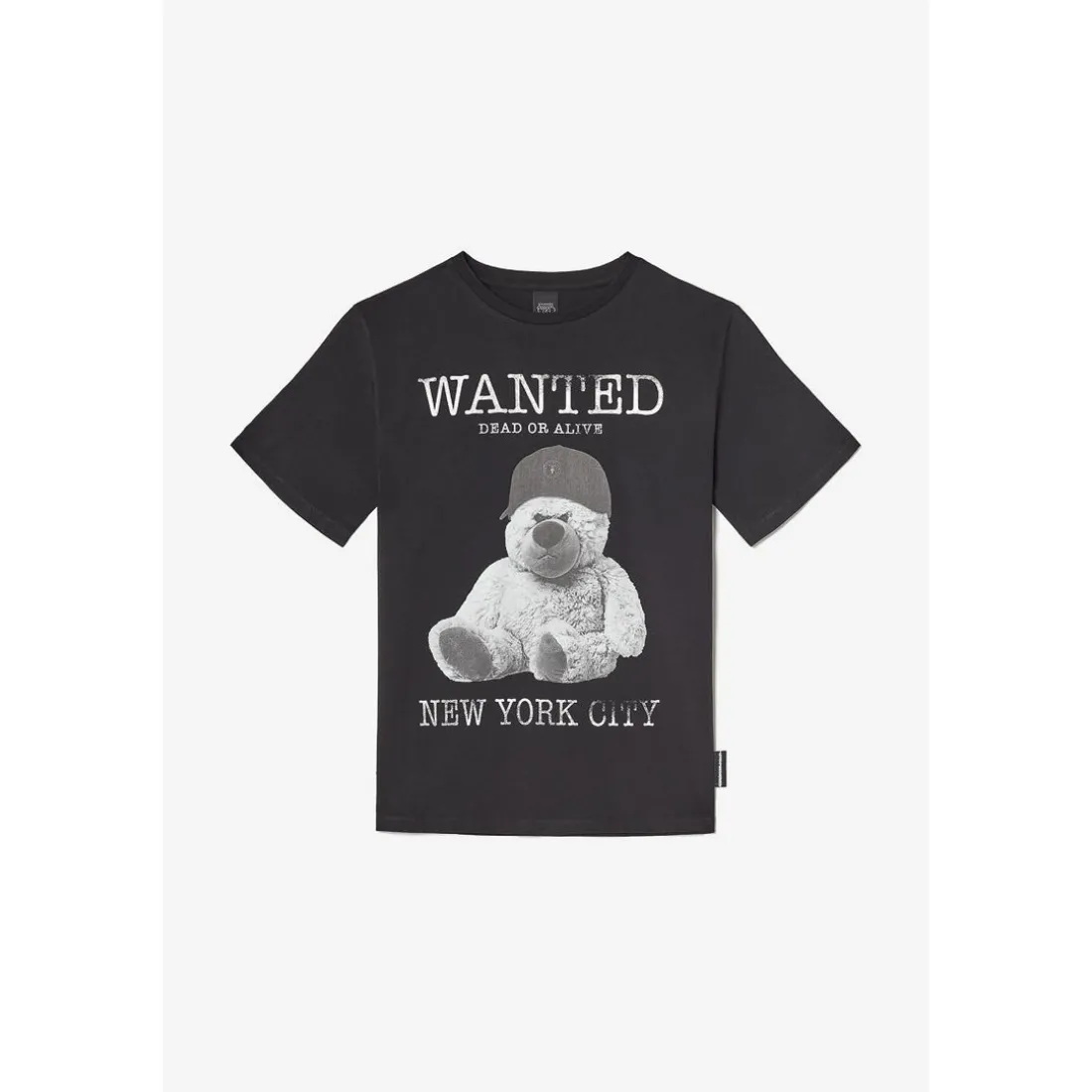 T-shirt garçon Gaspabo noir imprimé en coton