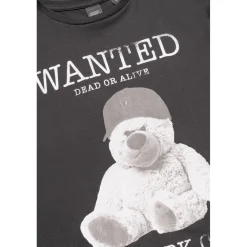 T-shirt garçon Gaspabo noir imprimé en coton