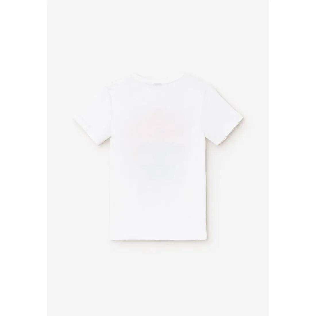 T-shirt garçon Kabibo blanc imprimé en coton