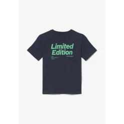 T-shirt garçon Shumbo bleu nuit en coton