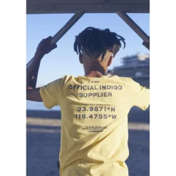 T-shirt garçon Shumbo jaune en coton
