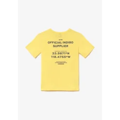 T-shirt garçon Shumbo jaune en coton