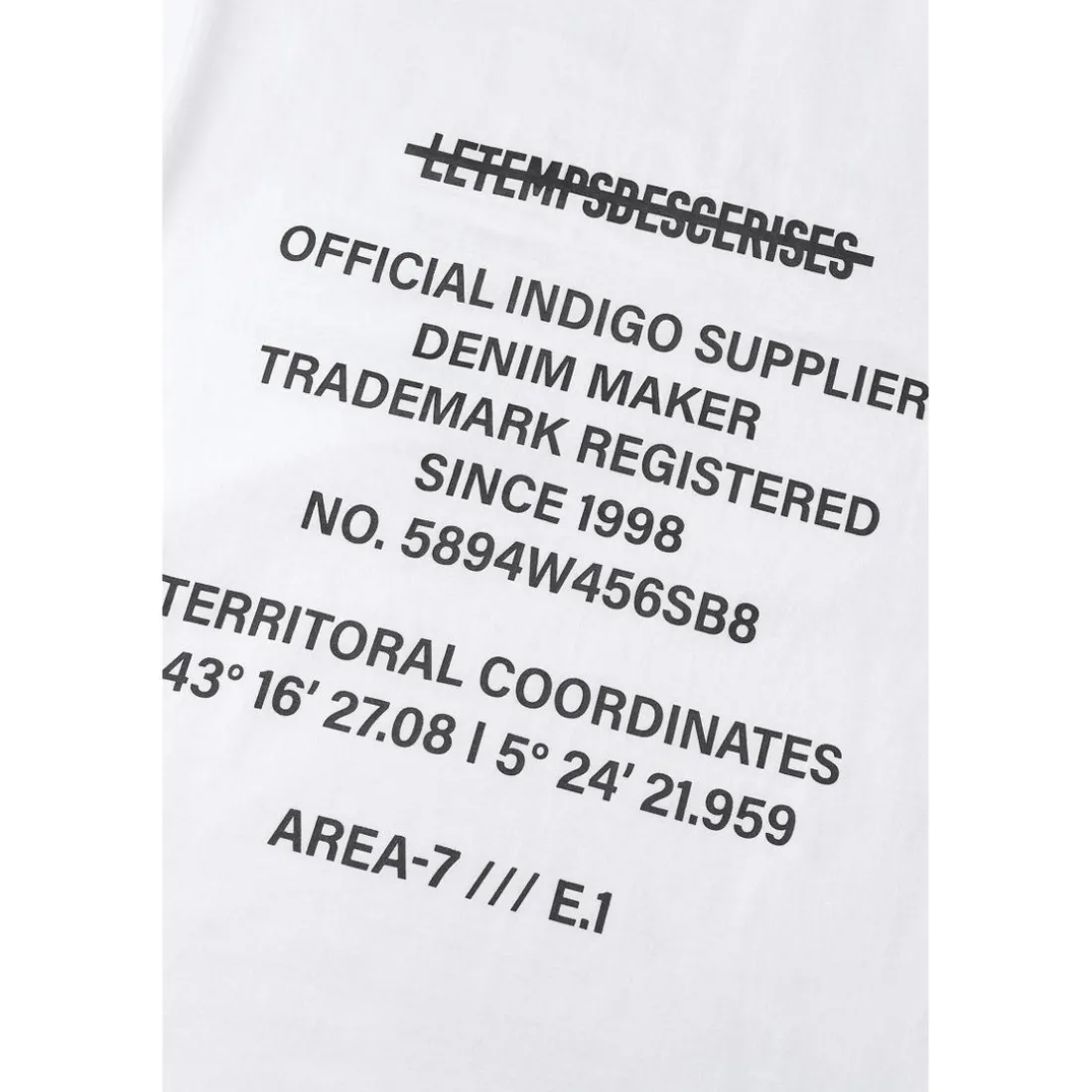 T-shirt garçon Zabrabo blanc imprimé en coton