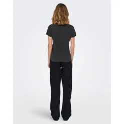 T-shirt Imprimé Col rond Manches courtes noir en coton Hope
