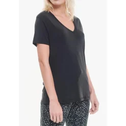 T-shirt Lola noir en coton modal
